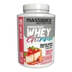 MassQuick Whey Gourmet Çilekli Pasta Aromalı Toz 2100 g