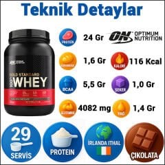 Optimum Gold Standard Whey Protein Tozu 899 Gr Çikolata