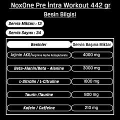 Bigjoy Noxone 442 Gr Powder Pre Workout