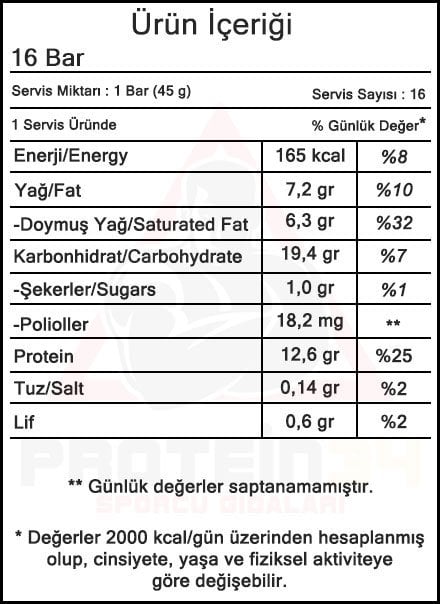 BigJoy Classic High Protein Bar 45 Gr 16 Adet