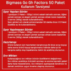 Bigjoy Big Mass +GH Factors Go 5000 Gr 50 Saşe Karbonhidrat