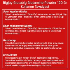 BigJoy Glutabig Glutamine Powder 120 Gr