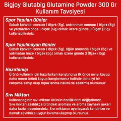 BigJoy Glutabig Glutamine Powder 300 Gr Aromasız