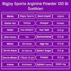 BigJoy L-Arginine Powder 120 Gr
