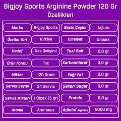 Bigjoy Arginine Powder 120 Gr Aromasız