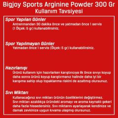 BigJoy Arginine Powder 300 Gr Aromasız