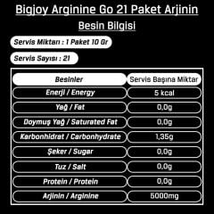 BigJoy Arginine Go! 21 Drink Packets