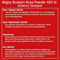 BigJoy Bcaapro Bcaa Powder 420 Gr 70 Servis