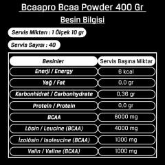 BigJoy Bcaapro Bcaa Powder 400 Gr 40 Servis