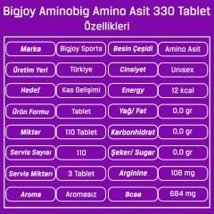 Bigjoy Aminobig Amino Asit 330 Tablet