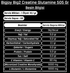 Bigjoy Big2 Creatine + Glutamine 505 Gr