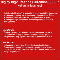 Bigjoy Big2 Creatine + Glutamine 505 Gr