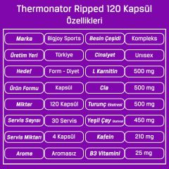 Bigjoy Thermonator Ripped Bitkisel Kapsül 120