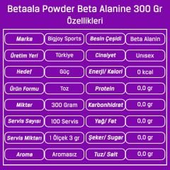 Bigjoy BetaAla Powder Beta Alanine 300 Gr