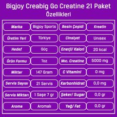 Bigjoy Crea Big Go! 21 Drink Packets Kreatin