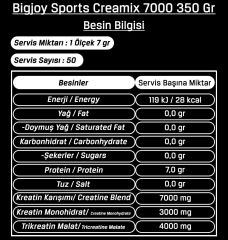 Bigjoy Creamix 7000 350 Gr Tri-Kreatin Malat