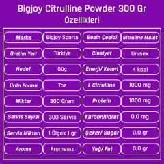 Bigjoy Citrulline Powder 300 Gr %100 Saf Sitrülin