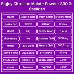 Bigjoy Citrulline Malate Powder 300 Gr