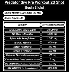 Bigjoy Predator Sıvı Pre Workout 20 Shot