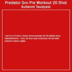 Bigjoy Predator Sıvı Pre Workout 20 Shot