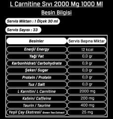 Bigjoy L Carnitine Sıvı 2000 Mg 1000 Ml