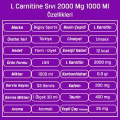 Bigjoy L Carnitine Sıvı 2000 Mg 1000 Ml