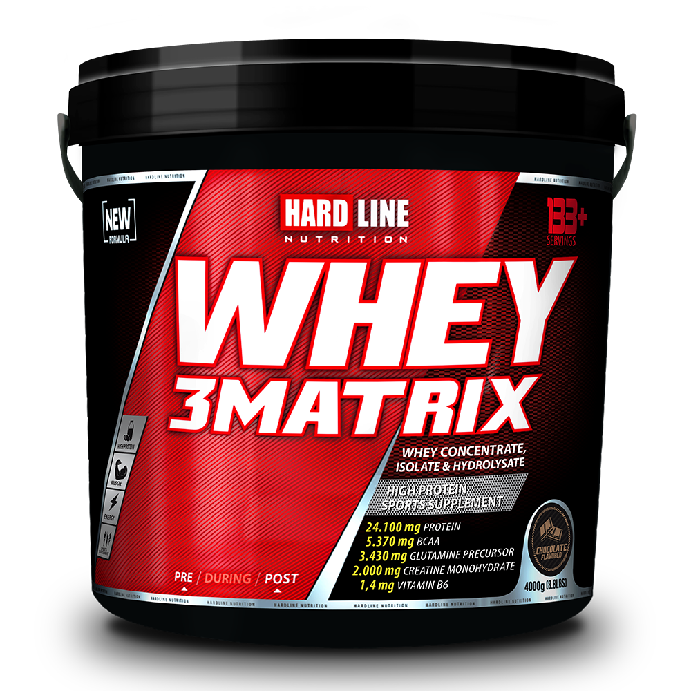 Hardline Whey 3 Matrix 4000 Gr Protein Tozu