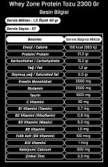 Hardline Whey Zone 2300 Gr Protein Tozu