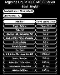 Hardline Arginine Liquid 1000 Ml 33 Servis