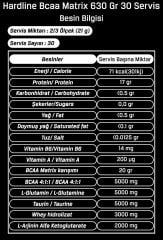 Hardline Bcaa Matrix 630 Gr 30 Servis Aromalı
