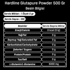 Hardline Glutapure 500 Gr Powder Aromasız Glutamin