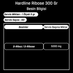 Hardline Ribose D-Riboz 300 Gr 60 Servis