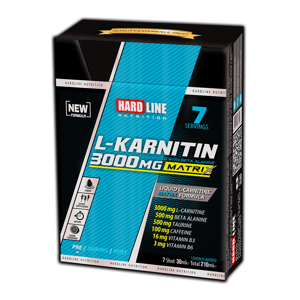 Hardline L-Karnitin Matrix 3000 Mg 7 Ampul
