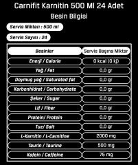 Carnifit Karnitin 500 Ml 24 Adet Aromalı