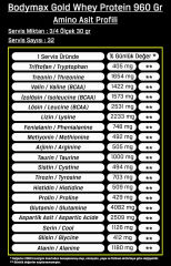 Bodymax Gold Whey Protein Tozu 960 Gr 32 Servis 