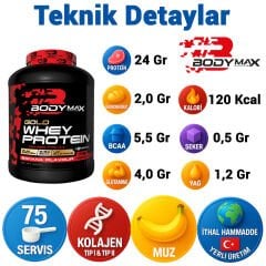 Bodymax Gold Whey Protein 2250 Gr 75 Servis