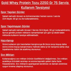 Bodymax Gold Whey Protein 2250 Gr 75 Servis