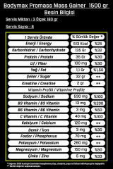Bodymax Doypack Promass Mass Gainer 1500 Gr