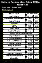 Bodymax Doypack Promass Mass Gainer 1500 Gr