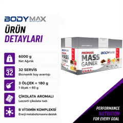 Bodymax Doypack Promass Mass Gainer 6000 Gr