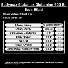Bodymax Glutamax Glutamine 400 Gr 80 Servis