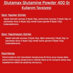 Bodymax Glutamax 400 Gr 80 Servis Aromasız Glutamin