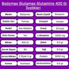 Bodymax Glutamax Glutamine 400 Gr 80 Servis
