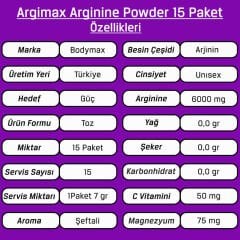 Bodymax Argimax Arginine 7 Gr 15 Paket