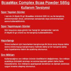 Bodymax BcaaMax Bcaa Powder 585 Gr 45 Servis