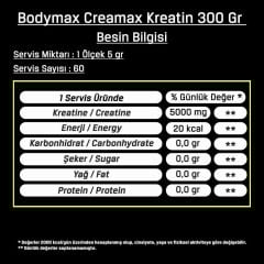 Bodymax Creamax Kreatin Monohidrat 300g Aromasız