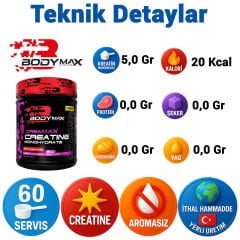 Bodymax Creamax Kreatin Monohidrat 300g Aromasız