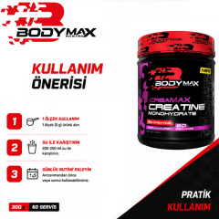Bodymax Creamax Kreatin Monohidrat 300g Aromasız