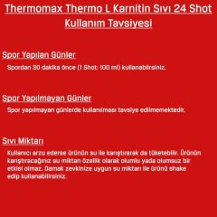 Bodymax Thermomax L-Karnitin 100ml x24 Shot Şeftali