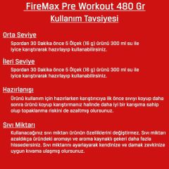 Bodymax FireMax Pre Workout 480g 30 Servis Portakallı
